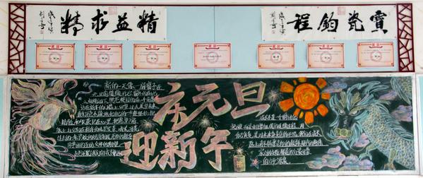 2023级昂扬六班黑板报